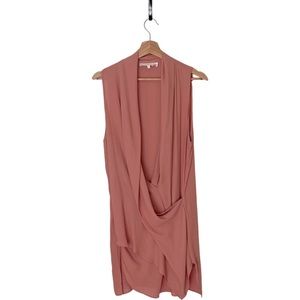 ❄️❄️Astr The Label | Faux Wrap Tunic Sleeveless Draped Blouse Asymmetrical Hem